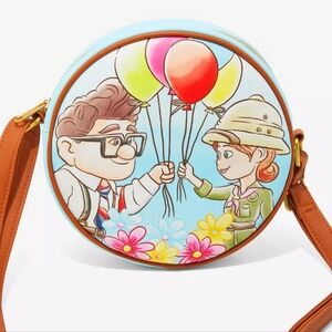 Loungefly Disney Pixar Up Carl & Ellie Circle Crossbody Bag